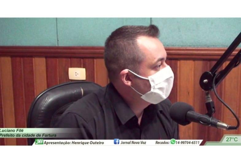 PREFEITO DE FARTURA FAZ APELO À POPULAÇÃO DURANTE ENTREVISTA SOBRE PANDEMIA NO MUNICÍPIO
