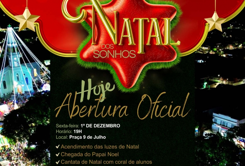 Natal dos Sonhos 2023: abertura oficial é hoje, sexta-feira (1º)