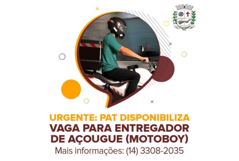 Urgente: PAT disponibiliza vaga para entregador de açougue
