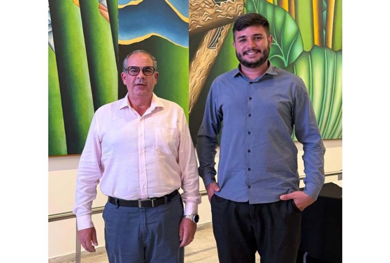 Vereador Léo Maia e prefeito Marcão do Haras