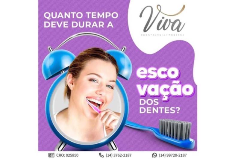 Quanto tempo deve durar a escovação dos dentes?