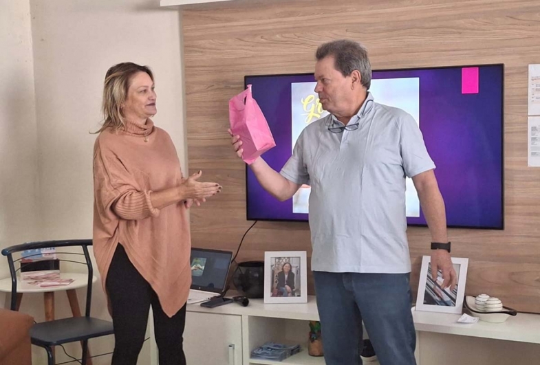 Rosely gestora da Abova e delegado Dr. João