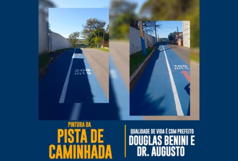 Douglas Benini promove pintura na Pista de Caminhada em Itaporanga 