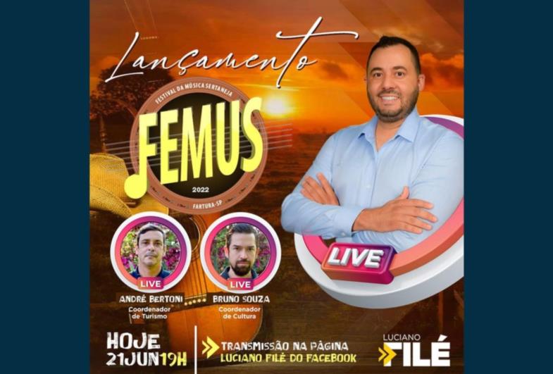 Prefeito Filé fala sobre a Femus em live nesta terça-feira