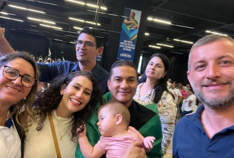 Deputado federal Marcos Pereira visita Coronel Macedo na tarde de segunda-feira, dia 25