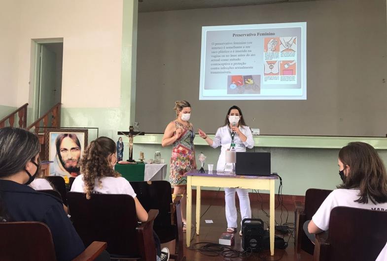 Palestras envolvendo “Saúde e “Profissões” chamam a atenção de alunos da Escola Coronel Marcos Ribeiro