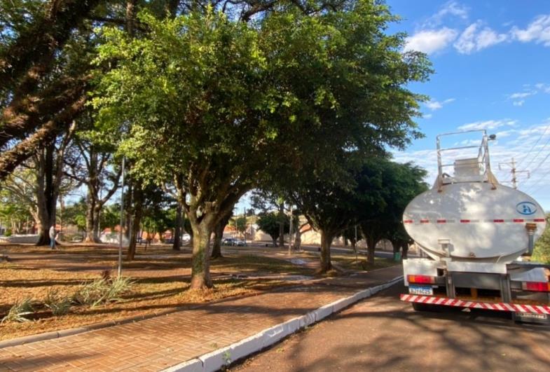 Prefeitura de Timburi trabalha na revitalização da Praça São Bento, popular Praça do Jardim 