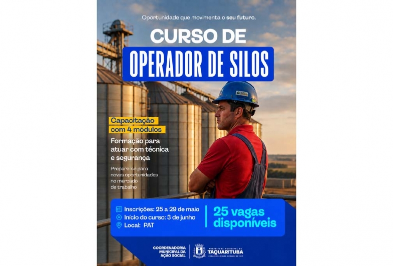 Curso de Operador de Silos inicia aulas em Taquarituba