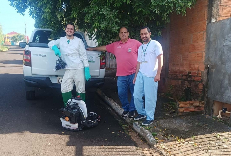 Secretaria de Saúde de Fartura iniciou o processo de nebulização contra o mosquito da dengue