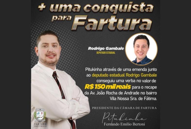 Pitukinha conquista mais R$ 150 mil para Fartura