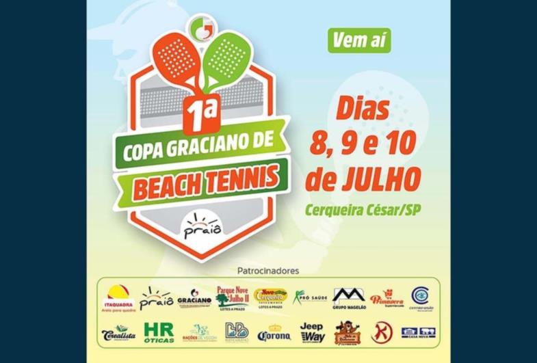 Cerqueira Cesar realiza 1ª Copa Graciano de Beach Tennis