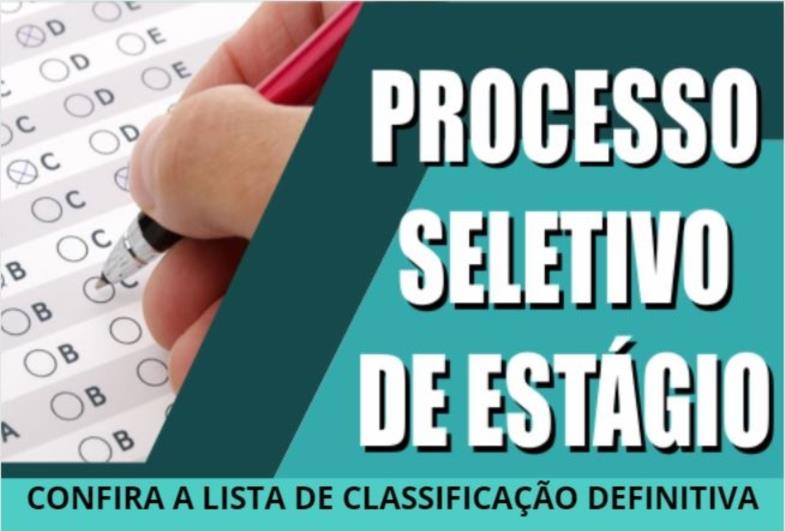 CLASSIFICAÇÃO DEFINITIVA DO PROCESSO SELETIVO PARA ESTAGIÁRIOS DA CÂMARA DE AVARÉ