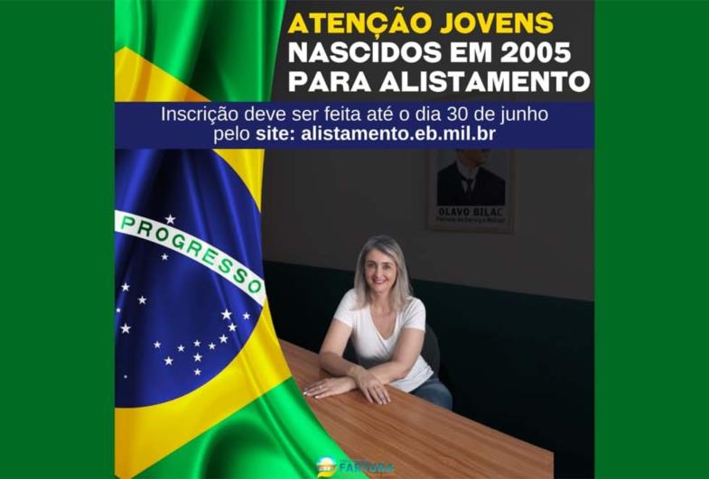 Atenção jovens nascidos em 2005 para alistamento no Exército Brasileiro