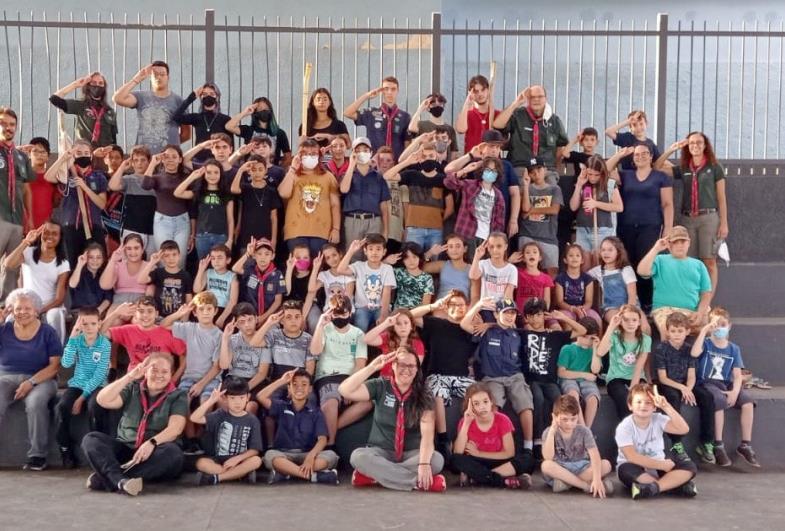 Grupo Escoteiro Pérola do Vale participa de atividades na Escola João Batista de Oliveira