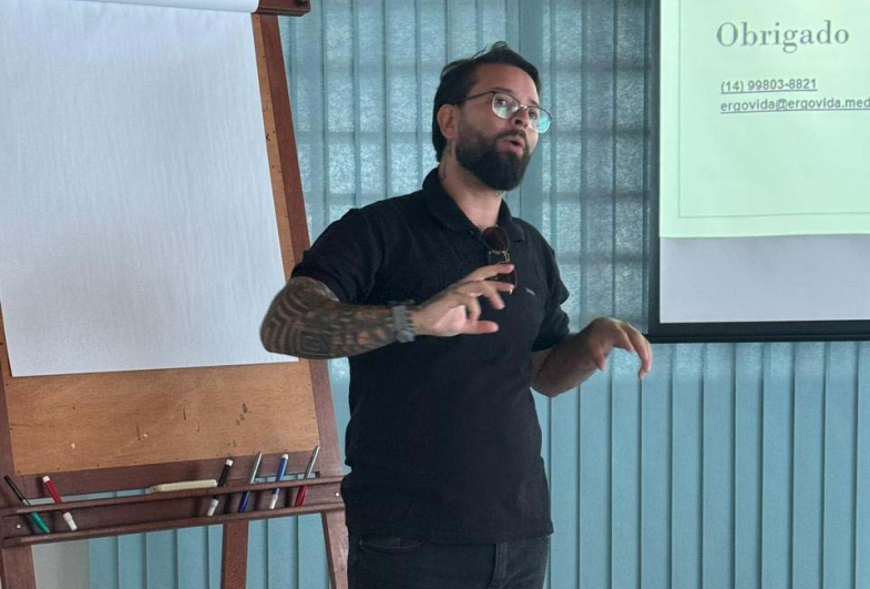 Axel Oliveira, da empresa Ergovida de Piraju