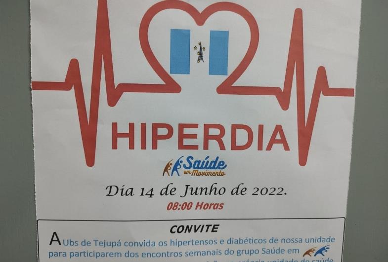 Secretaria de Saúde de Tejupá  promove o “Hiperdia”