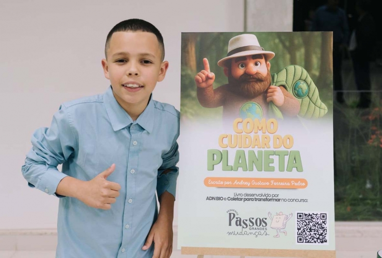 Aluno de Coronel Macedo tem livro publicado em projeto ambiental