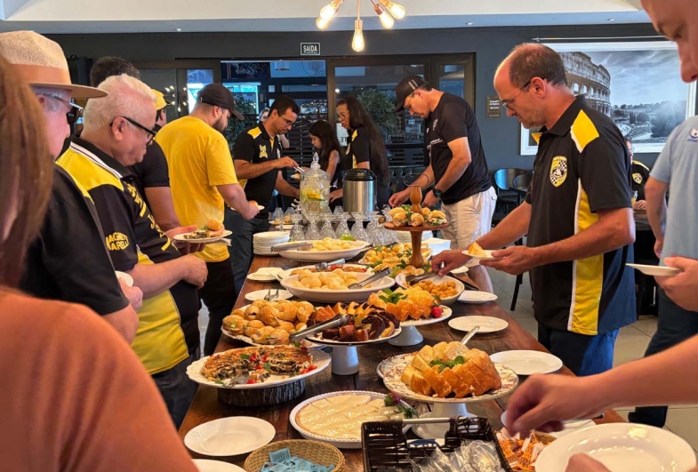 Um delicioso café da manhã foi oferecido aos convidados