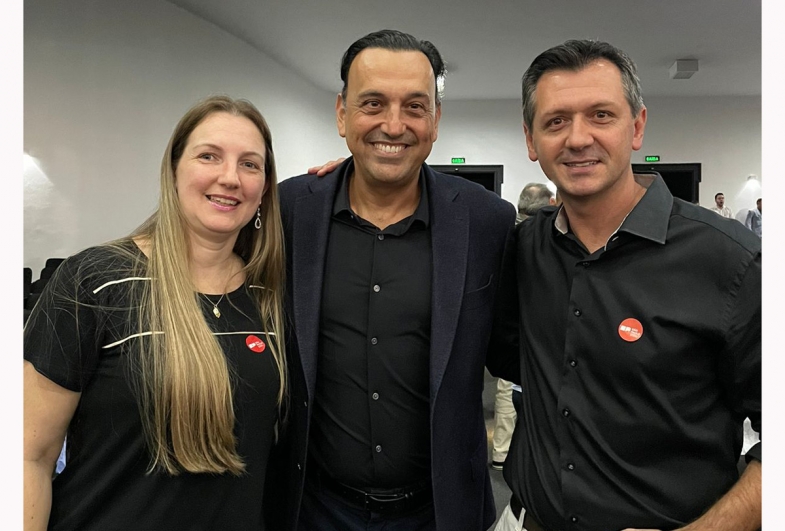 Regina Bérgamo, Felicio Ramuth e Rafael Corona