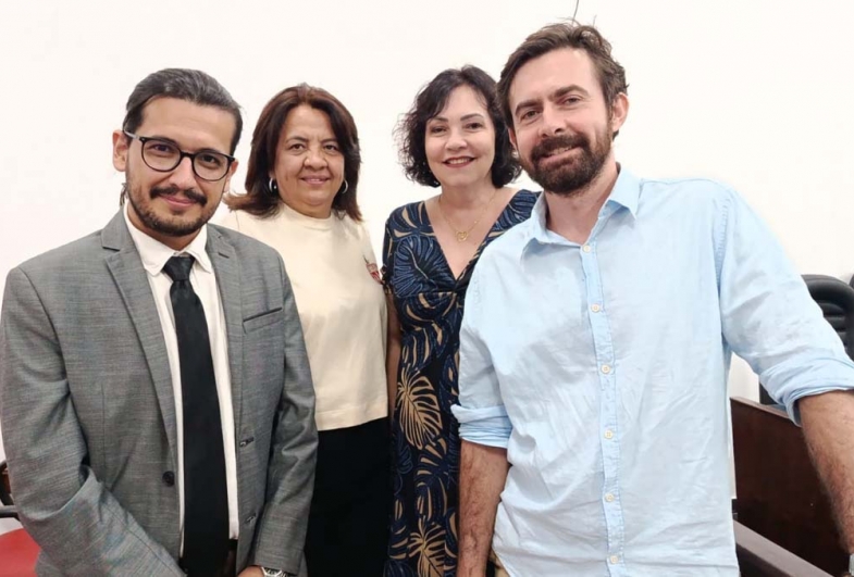 Vereador Professor Henrique, Cida Lucarelli,  Claudia Almeida e João Felipe Lança