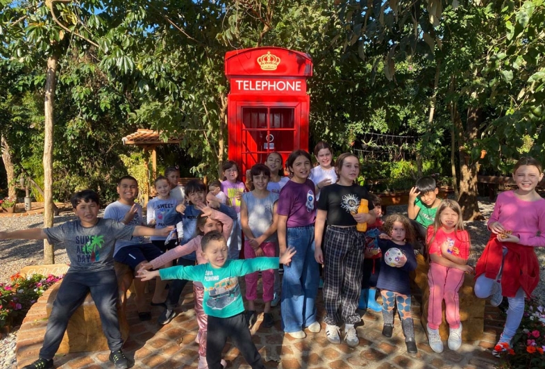 Atividades recreativas promovidas no Chalé Garden garantiram diversão  e socialização para os pequenos durante a Colônia de Férias