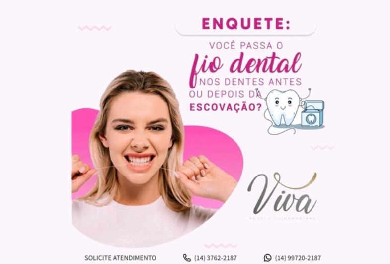 Fio dental antes ou depois da escovação?