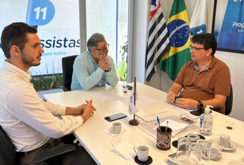 Vereador Carlos Rodolfo Rodrigues,  assessor parlamentar Chico Lino e Paulo Gobbo