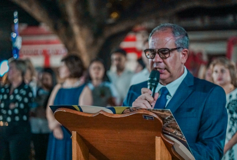 Prefeito Marcão do Haras durante discurso