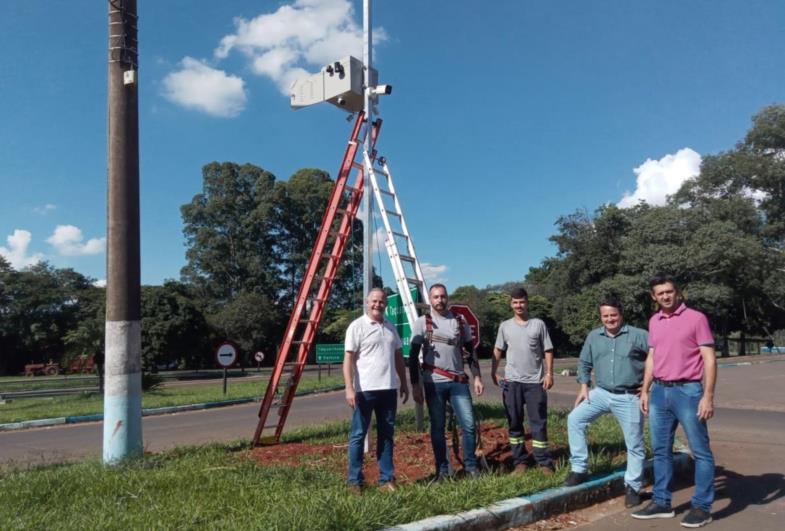 Câmeras de monitoramento começam a ser instaladas em Taguaí