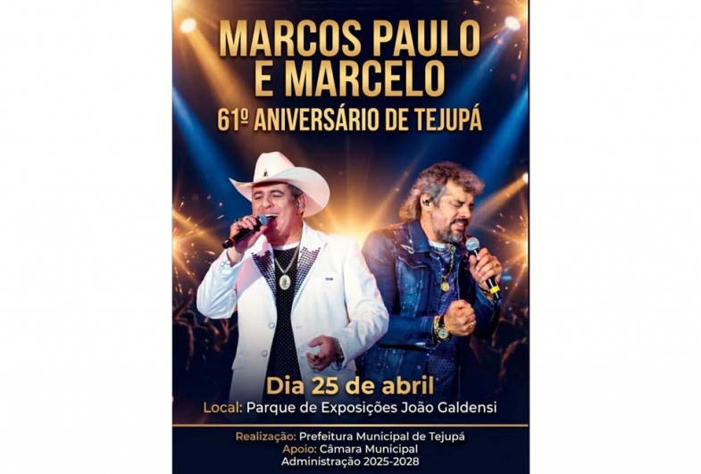 Tejupá celebra 61 anos com três dias  de festividades no parque de exposições