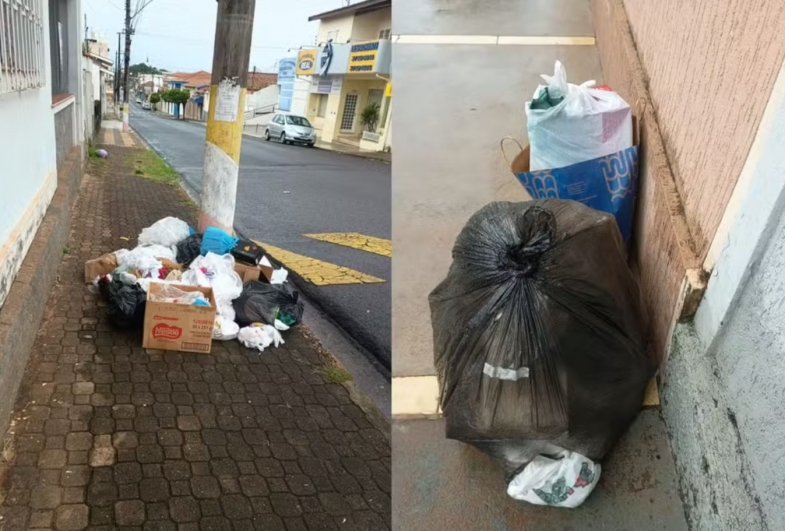 Lixo se acumula em bairros Avaré (SP), mas prefeitura prevê normalização da coleta nesta terça (10) — Foto: Arquivo Pessoal