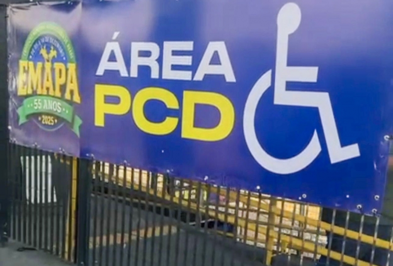 Área reservada para as pessoas com deficiência
