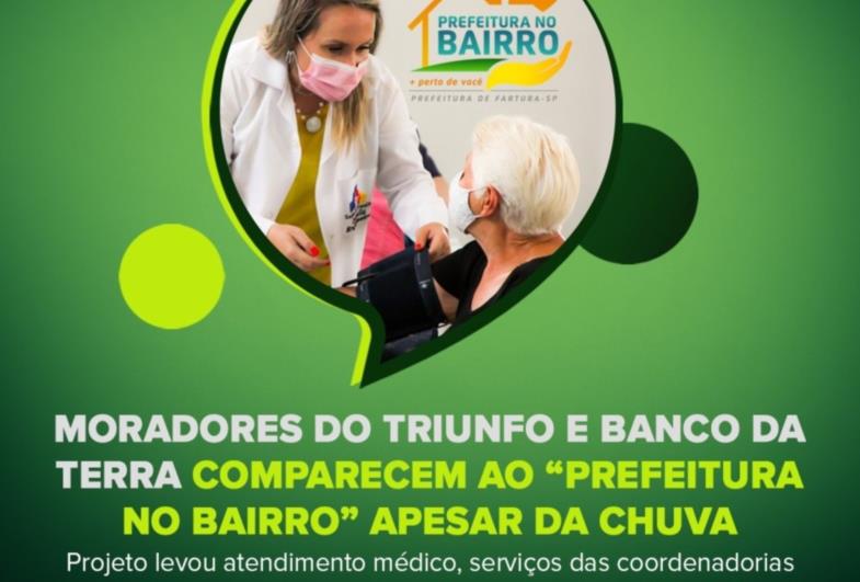 Moradores do Triunfo e Banco da Terra comparecem ao “Prefeitura no Bairro” apesar da chuva