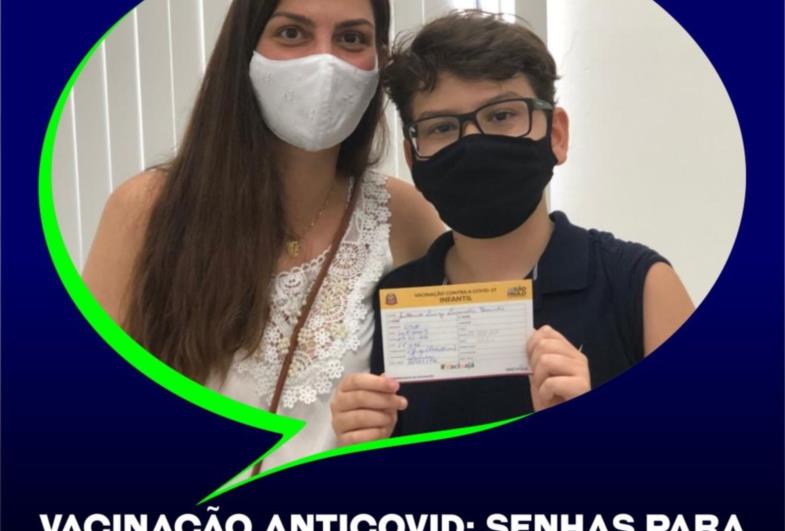 Vacinação antiCovid: Senhas para pais de crianças de 5 anos serão entregues na segunda-feira (31)