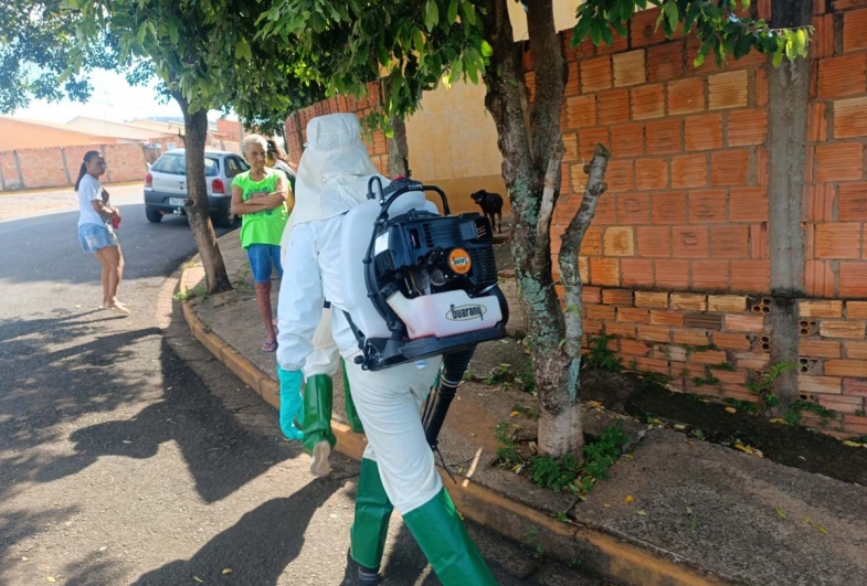 O inseticida utilizado na nebulização é autorizado pelo Ministério da Saúde e apresenta menos resistência do mosquito Aedes aegypti