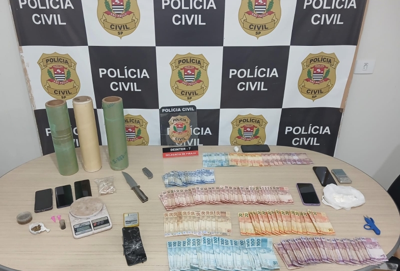 Polícia Civil deflagra operação contra o tráfico com três prisões em Sarutaiá