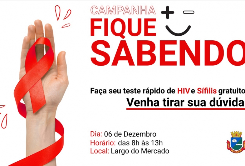 Campanha Fique Sabendo acontece entre 2 e 6 de dezembro em Avaré