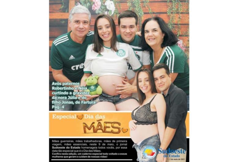Mães guerreiras, mães trabalhadoras, mães de primeira viagem, mães essenciais, neste 9 de maio, o jornal Sudoeste do Estado homenageia todos vocês, por essa data tão especial que é o Dia das Mães.