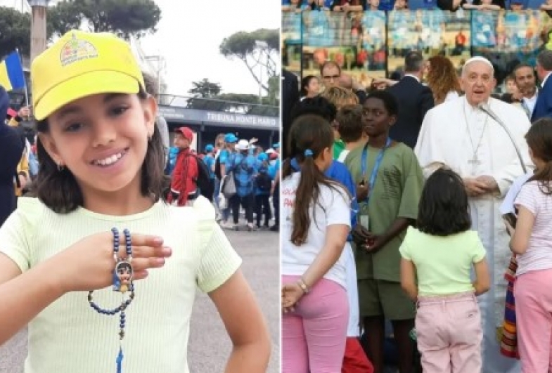 Família da menina que venceu câncer e escolheu conhecer o papa ao invés de ir à Disney relembra encontro