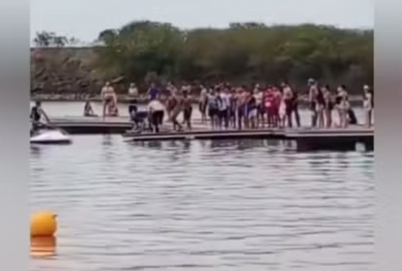 Homem, morador de Goiás, morreu afogado na represa Jurumirim em Avaré (SP) no domingo (26) — Foto: Reprodução/A Voz do Vale