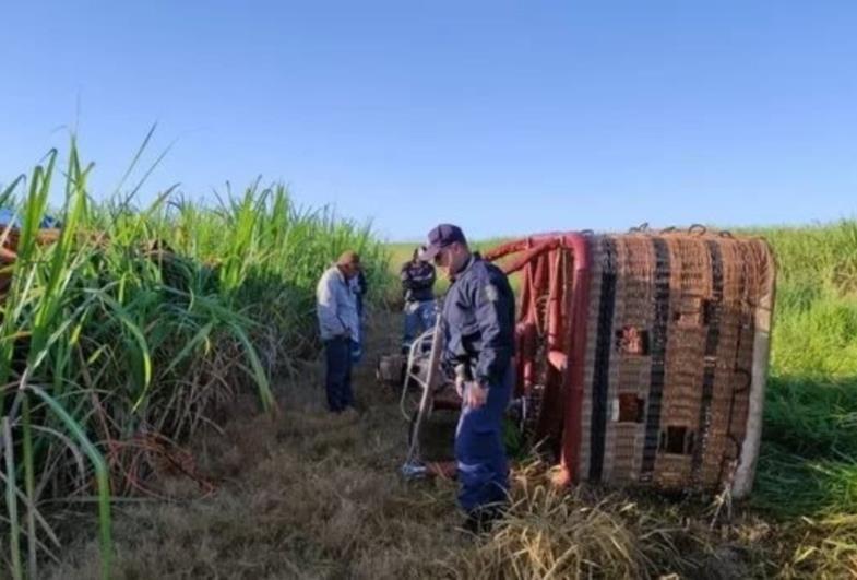 Nove pessoas ficam feridas em acidente com balão tripulado às margens da Rodovia Castello Branco