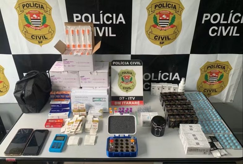 Polícia prende casal suspeito de vender e aplicar medicamentos ilegalmente em Itararé