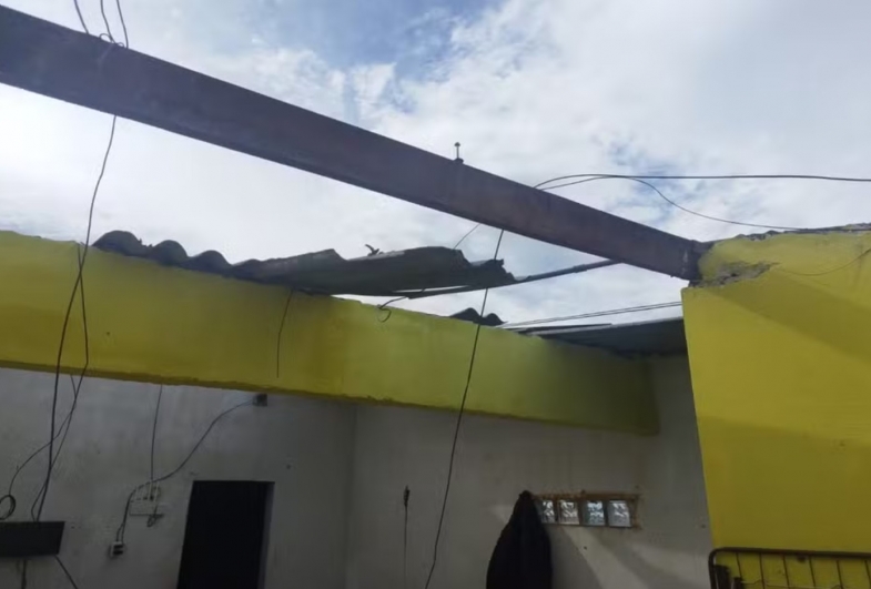 Segundo a Defesa Civil do Estado de São Paulo, quatro pessoas ficaram desabrigadas após a chuva na terça-feira (27) em Itapeva — Foto: Reprodução/Defesa Civil de Itapeva