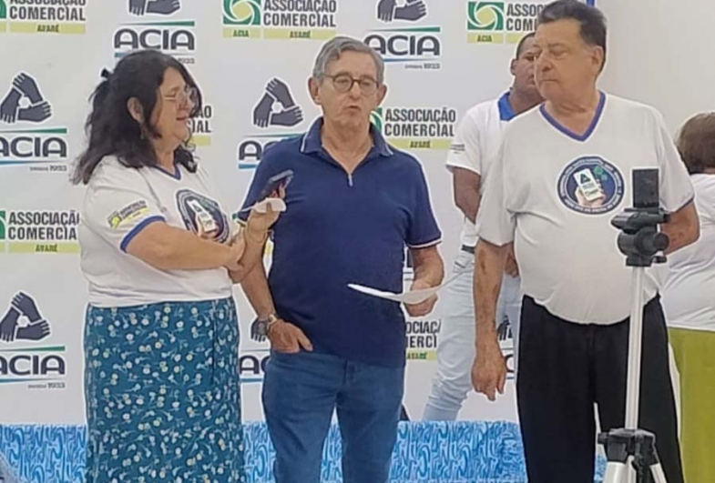 Silvana Mota, presidente da Acia Cassio Jamil e Fernando