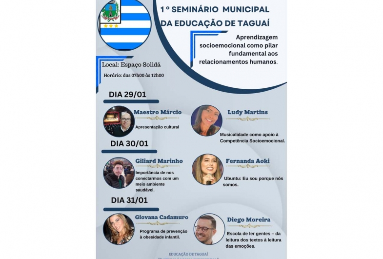 Prefeitura de Taguaí realiza 1º Seminário Municipal de Educação 