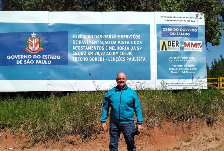 Pavimentação da estrada que liga Águas de Santa Bárbara a Lençóis Paulista começa no próximo dia 22