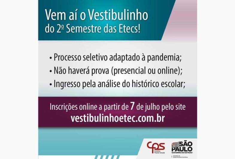 Etec de Itaporanga disponibiliza 40 vagas para o curso de Administração