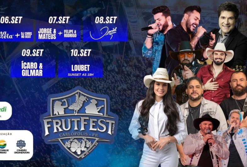 Jorge & Mateus e Ana Castela estão entre as atrações da Frutfest 2023; veja programação completa