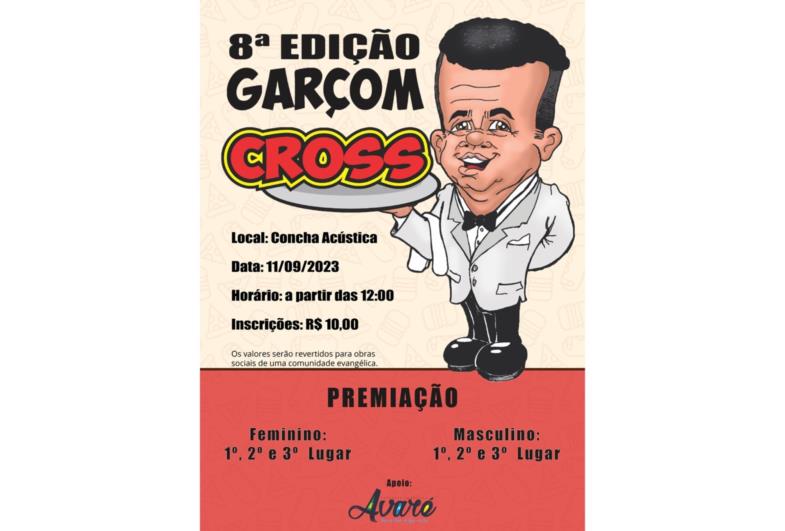 Concha Acústica é palco do 8º Garçom Cross na segunda, 11 de setembro