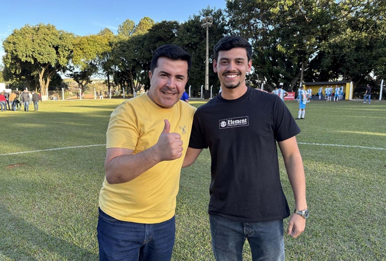 Prefeito Cristiano Amorim e Rafael Maranho, neto de Ermelino
